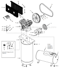 Page A Diagram and Parts List for CIQ71062V 1999 Campbell Hausfeld Compressor